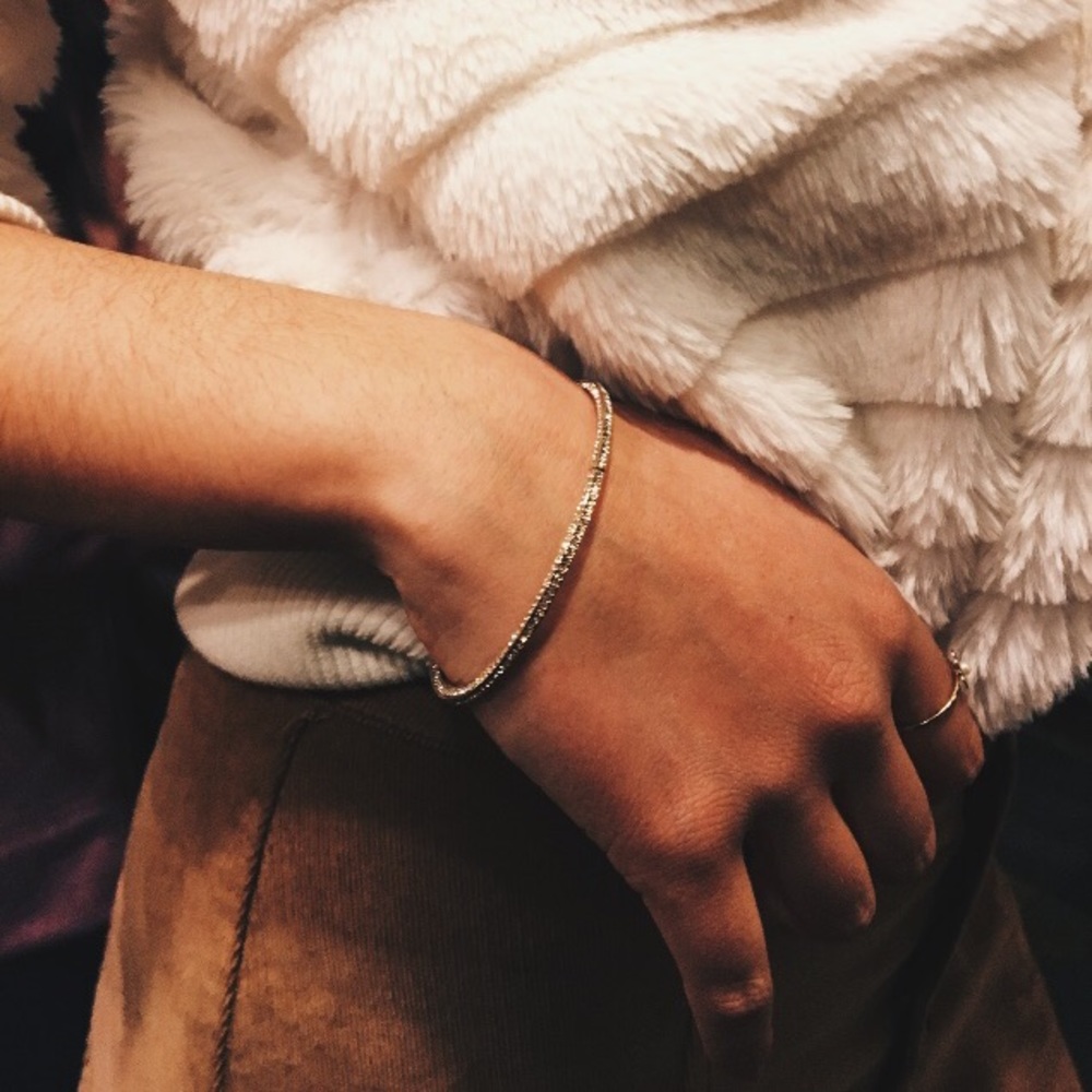 Gold jeweled bracelet